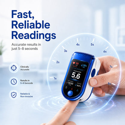 💧 Needle-free health monitoring device (capable of measuring blood oxygen, blood pressure, and blood glucose)
