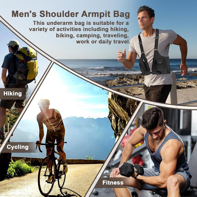 🔥 Last Day 49% OFF – Adjustable Underarm Shoulder Bag for Men & Women