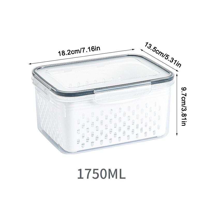 Food Storage Containers for Fridge with Removable Colander