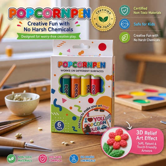 🔥Last Day 55% OFF 🖍️🎁🔮Magic Pen – Draw 3D with one stroke!🎄 DIY Bubble Popcorn Drawing Pens🔥🪄