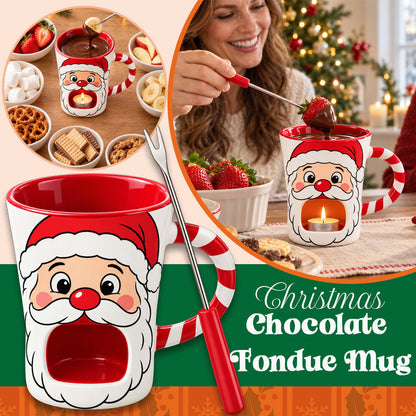 🔥Last Day 50% OFF 🎅🍫 Santa’s Sweet Melt™ 150ml Christmas Chocolate Fondue Mug