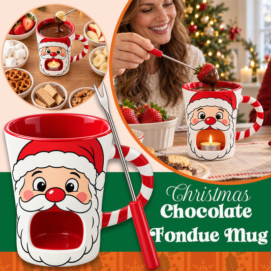 🔥Last Day 50% OFF 🎅🍫 Santa’s Sweet Melt™ 150ml Christmas Chocolate Fondue Mug