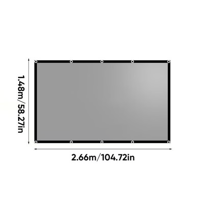 Metallic Anti-Light Projector Screen