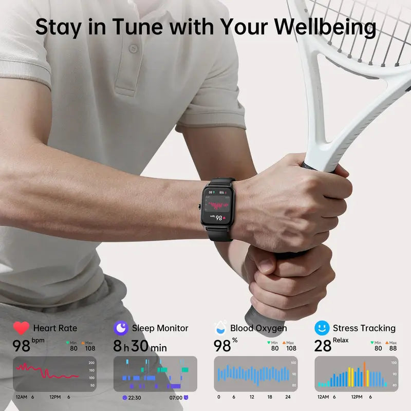 🎁Sports smartwatch. Compatible with iOS and Android smartphones.（Fewer than a hundred items remain.）💎