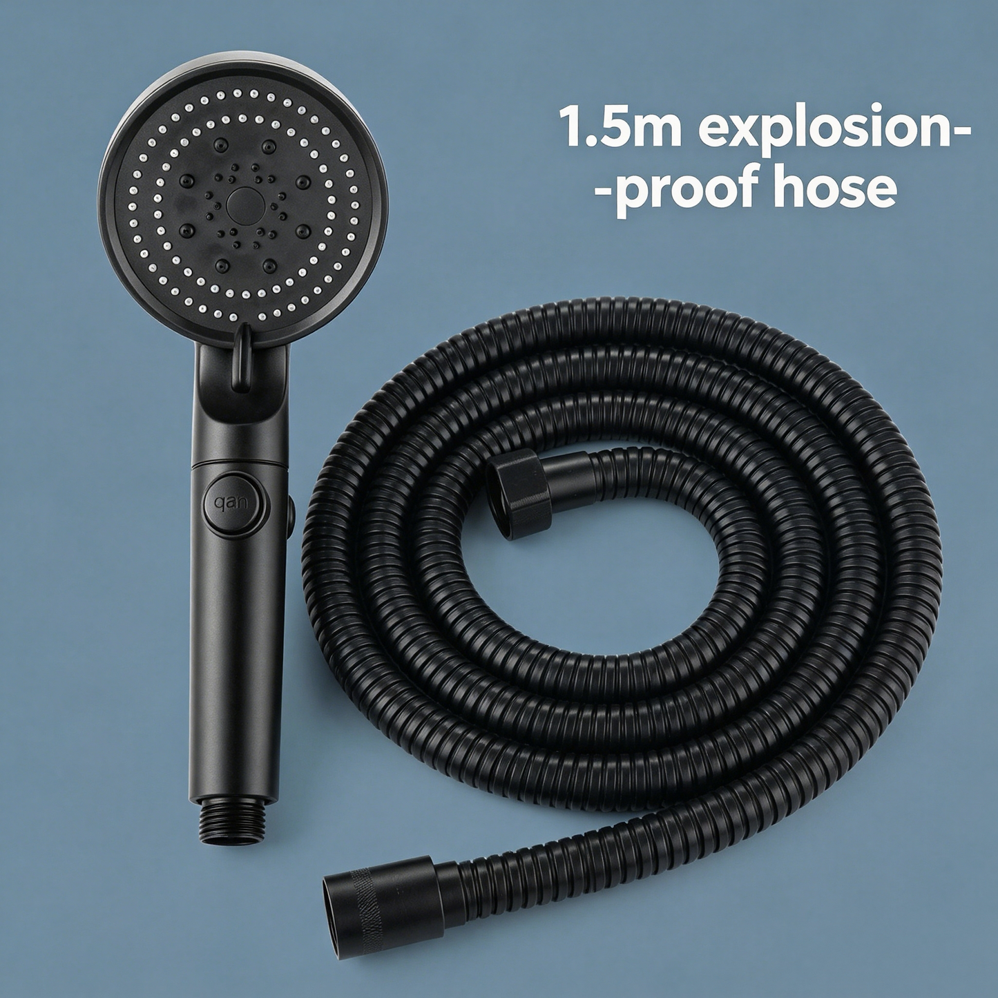 ✨ Limited Time 30% OFF💥Large Panel Pressure Boost Shower Head with 5 Spray Modes and 360° Rotation