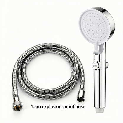 ✨ Limited Time 30% OFF💥Large Panel Pressure Boost Shower Head with 5 Spray Modes and 360° Rotation