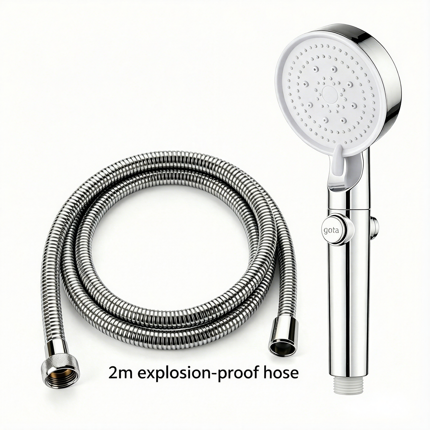 ✨ Limited Time 30% OFF💥Large Panel Pressure Boost Shower Head with 5 Spray Modes and 360° Rotation