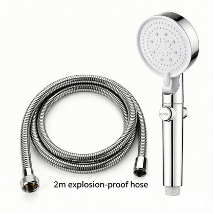 ✨ Limited Time 30% OFF💥Large Panel Pressure Boost Shower Head with 5 Spray Modes and 360° Rotation