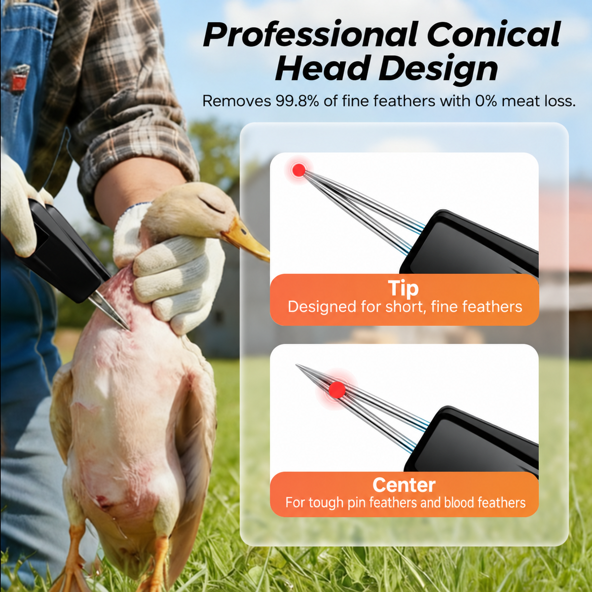 🦆🔥2026's best-selling products 🔥🐓 Poultry electric plucker - easy plucking, saves time and energy!