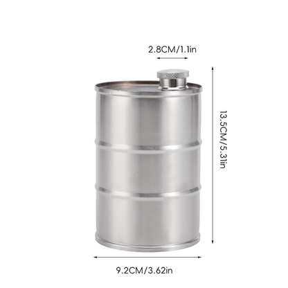 Oil Drum Anti-rust Leak-proof No Odor Portable Wine Storage🛢Food Grade Camping Whisky Flagon Wine Jug Camping Supplies