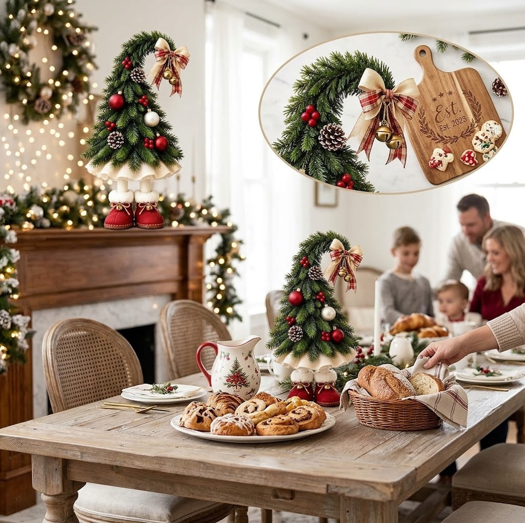 🎄 Boring Christmas Decor? Make It Fun with This Cute Elf Leg Christmas Tree! 🎅✨