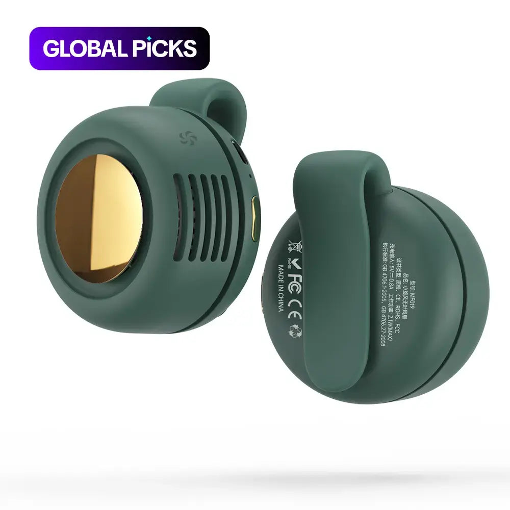 Portable Silent Mini Bladeless Electric Fan - 3-Speed