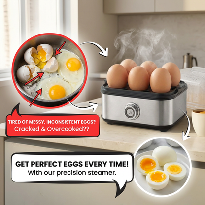 🎉2026 HOT SALE 50% OFF🎉Multifunctional Egg Steamer with Clear Lid
