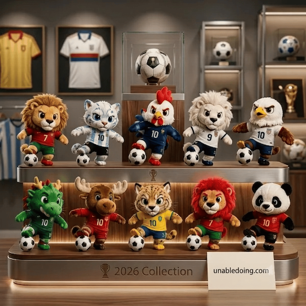 🌍⚽ 2026 International Mascot Soccer Stars Plush Doll Collection 🏆