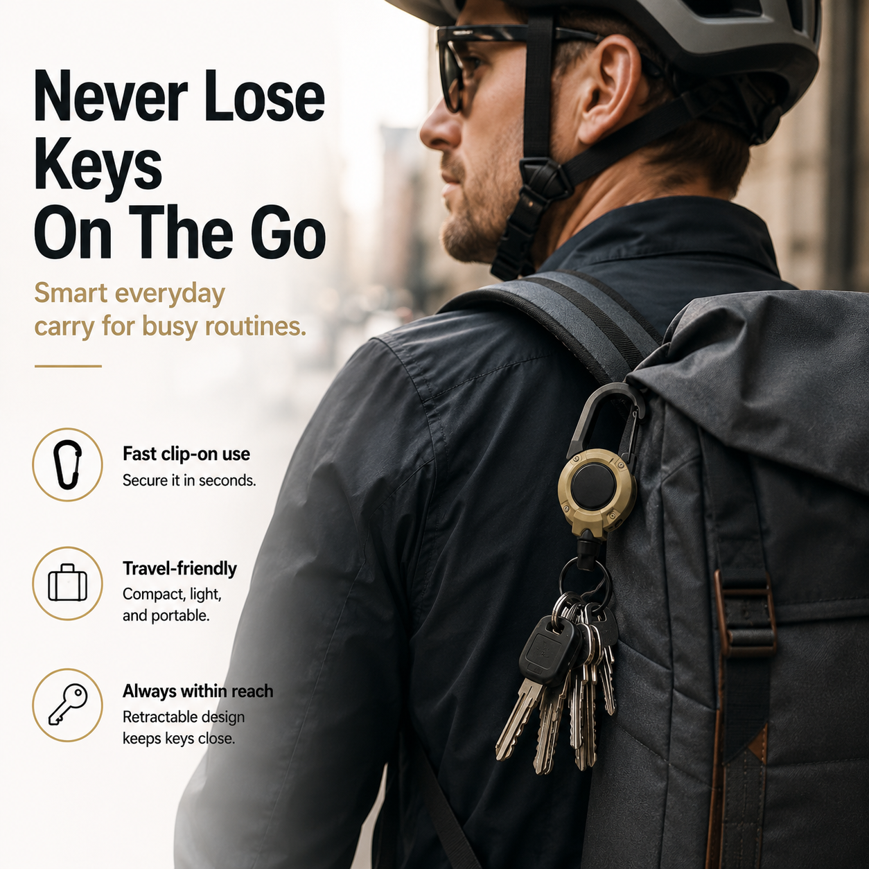 BUY 1 FREE 1✨Heavy‑Duty Retractable Keychain