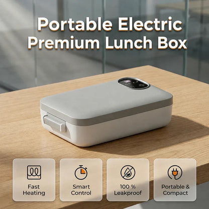 🚨 NO MICROWAVE AT WORK OR SCHOOL? 😩 🍱 STOP SETTLING FOR COLD FOOD! 🔥 Heat Your Lunch Anywhere With a Rechargeable, Leak-Proof Electric Lunch Box.
