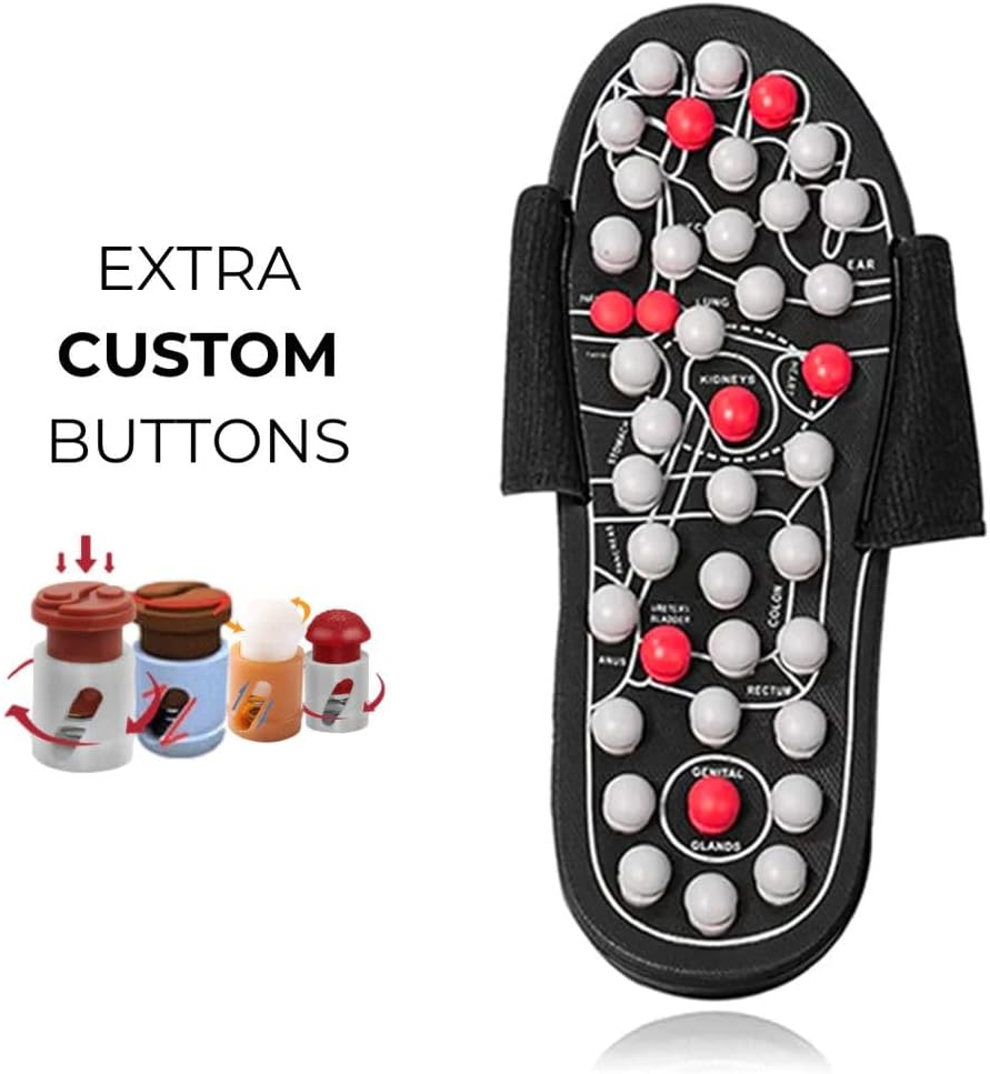 Reflexology Foot Massage Slippers – Acupressure Slides