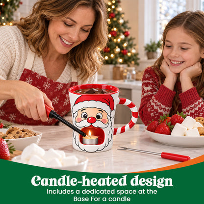 🔥Last Day 50% OFF 🎅🍫 Santa’s Sweet Melt™ 150ml Christmas Chocolate Fondue Mug