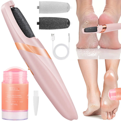 🎁2-in-1 rechargeable electric callus remover and portable manicure set—the ideal gift for tackling dead skin and dry, rough patches.💎