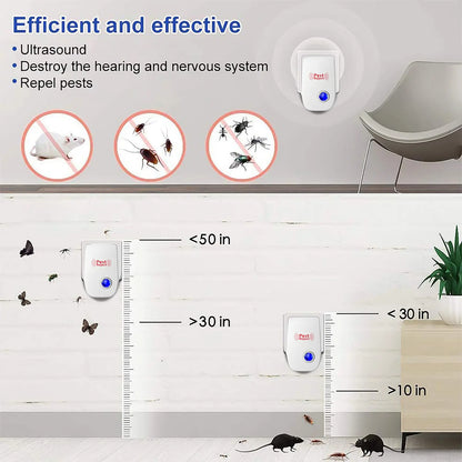 🔥Ultrasonic Pest Repeller—suitable for indoors, homes, and garages; effectively repels mice, spiders, cockroaches, and various insects.💎