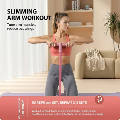 😩 Struggling to Stay Consistent with Ab Workouts? 💪 Train Your Core at Home with This Foot Pedal Resistance Band & Sit-Up Assist Trainer! 🔥🏠