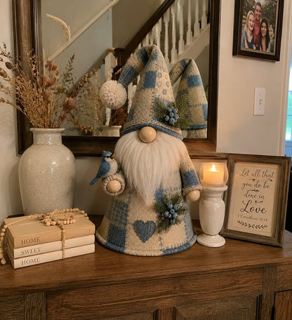 😩 FEELING LIKE YOUR HOME IS MISSING THAT COZY HOLIDAY MAGIC? 🐦✨ Add a Warm Glow & Charming Bird Gnome Touch to Any Shelf, Mantel or Table! 🏡💡