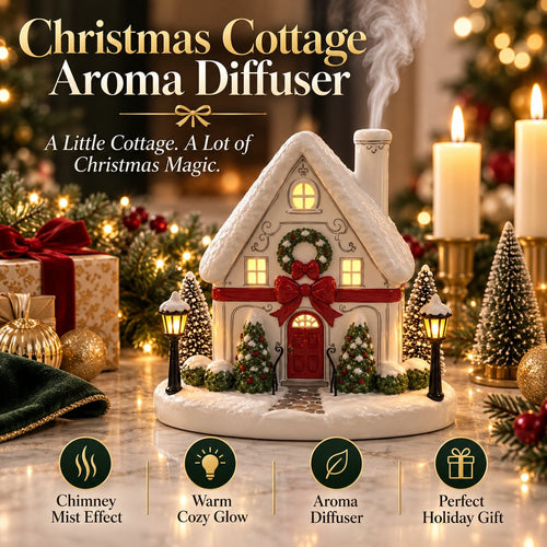🎄 Your Home Doesn't Feel Festive Yet? ✨ Add Christmas Magic & a Cozy Aroma with This Adorable House Aroma Diffuser! 🏠❤️