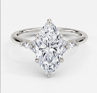 Silver - Marquise Single Ring