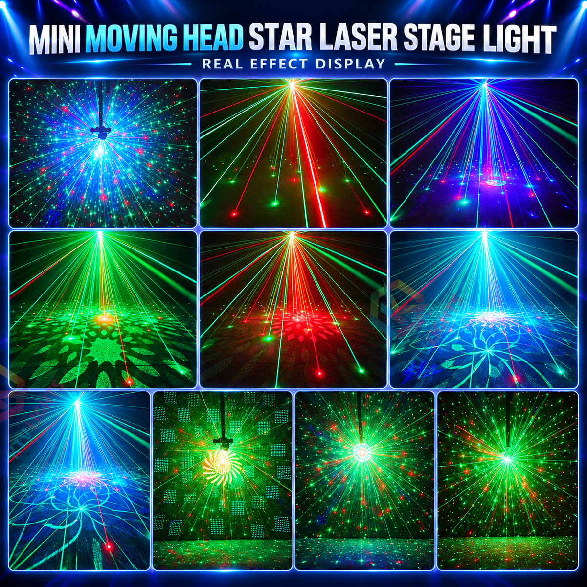 😩 Boring Party Lights Ruining Your Vibe? 🎉 Transform Any Room into a Dazzling Dance Floor with the Moving Head Star Laser Light! ✨🔴