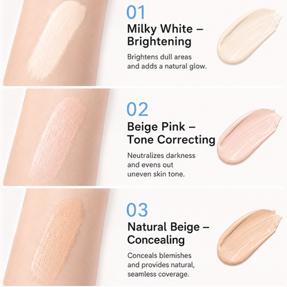 😩 DARK CIRCLES & BLEMISHES RUINING YOUR MAKEUP? 💄 ✨ 2-IN-1 COVERAGE: CONCEAL + FOUNDATION IN ONE EASY STEP!