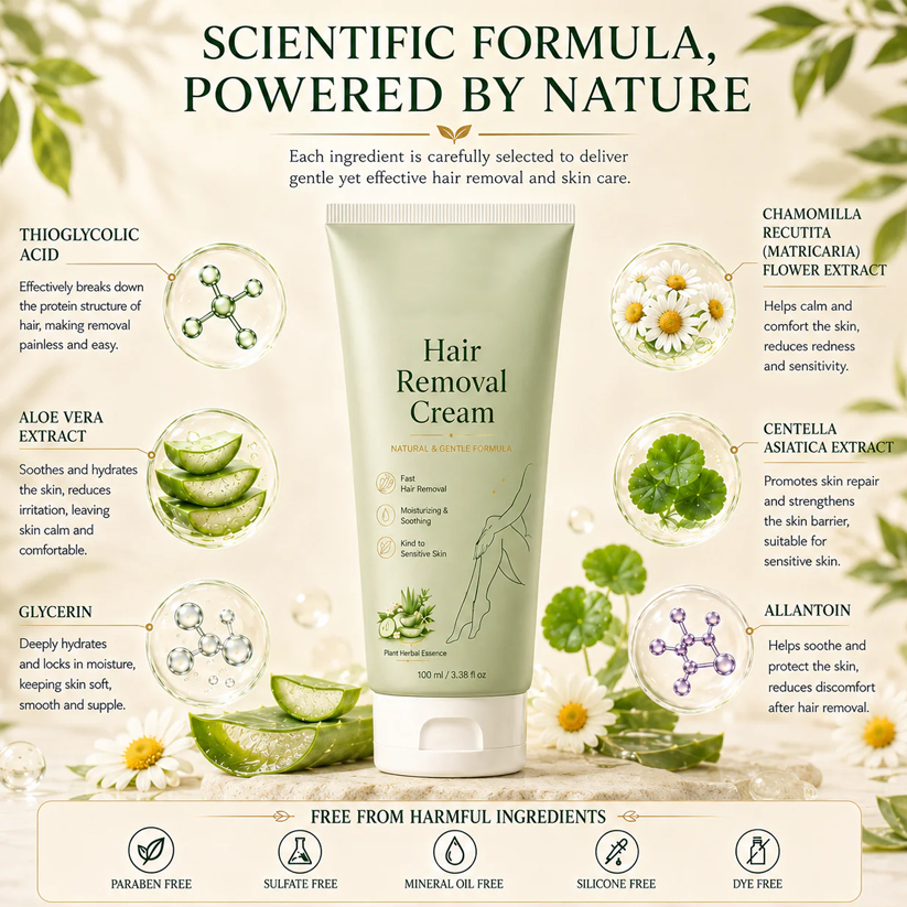 LAST DAY -BUY 2 GET 1 FREE🤩Painless Depilatory Cream