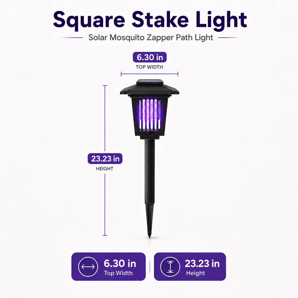🔥Summer Sale 50% OFF🔥Solar Mosquito Zapper Light – Outdoor Garden Stake Lamp, UV Insect Killer, Solar Powered, Dual Mode (Mosquito Control + Pathway Lighting), Weather Resistant, Easy Setup