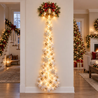 ✨ Turn Any Wall Into Christmas Magic — Create a Warm, Cozy Holiday Glow in Seconds! 🎄