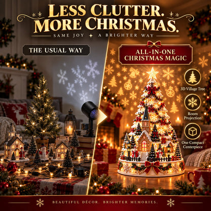 🎄 Tired of Empty, Lifeless Holiday Decor? Transform Any Space Into a Warm Christmas Wonderland with the Christmas Village Lightscape Tree ✨