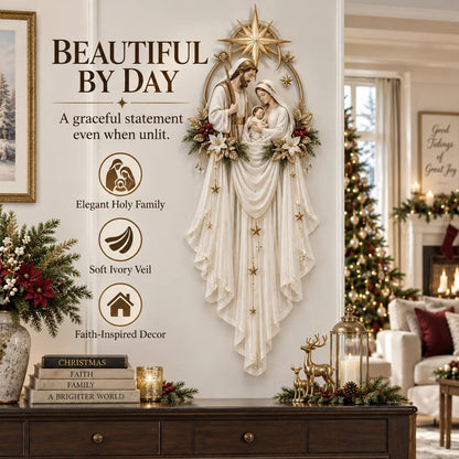 ✨35% OFF Today | Holy Family Star Veil™ – Meaningful Christmas Wall Decor