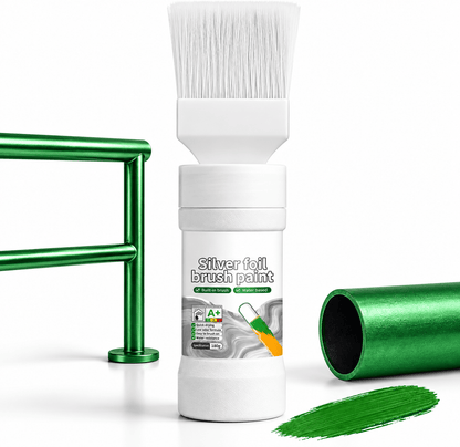 ✨New Arrival✨🖌️🏠Water-Based Metallic Silver Paint with Built-in Brush💥👍