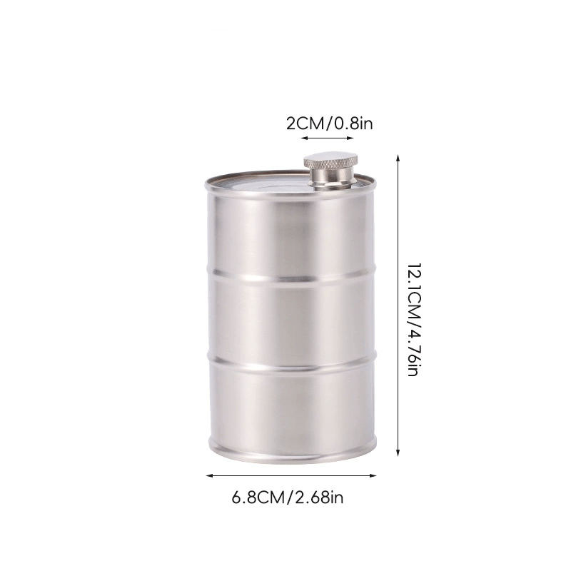 Oil Drum Anti-rust Leak-proof No Odor Portable Wine Storage🛢Food Grade Camping Whisky Flagon Wine Jug Camping Supplies