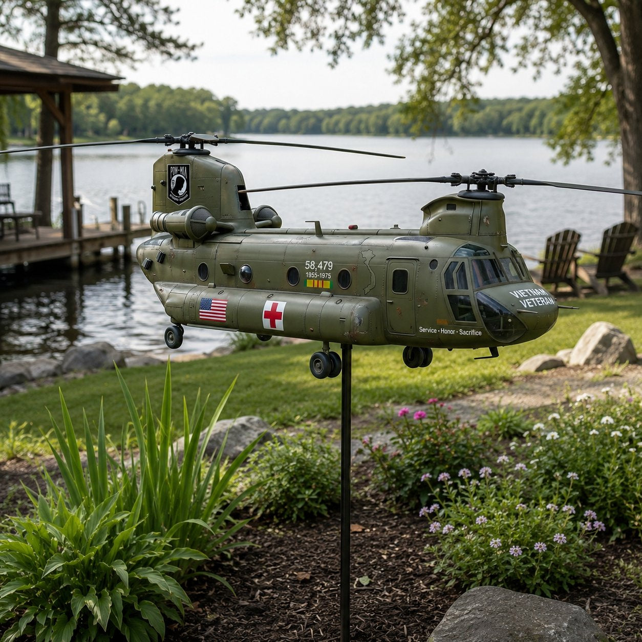 🏆ONLY 100PCS: 60% OFF 🎖️-Vietnam Veteran UH-1 Helicopter Wind Spinner