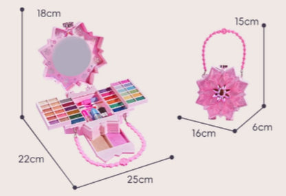 🎀Washable Princess Makeup Set – Non‑irritating, trays & portable case