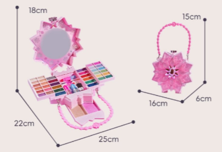 Princess makeup set detail view