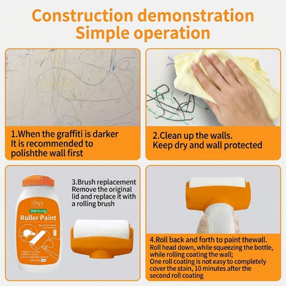 🎨 Tired of Stained, Damaged Walls? Refresh Them with Odorless, Water-Based Repair Paint! ✨