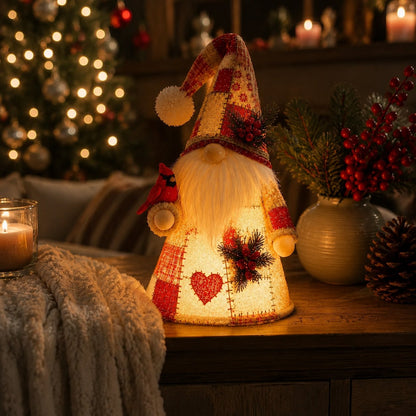😩 FEELING LIKE YOUR HOME IS MISSING THAT COZY HOLIDAY MAGIC? 🐦✨ Add a Warm Glow & Charming Bird Gnome Touch to Any Shelf, Mantel or Table! 🏡💡