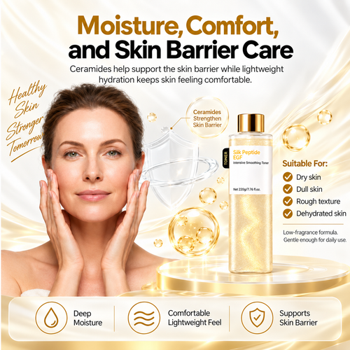 ✨ Silk Peptide EGF Intensive Smoothing Toner – Hydrate, Firm & Glow