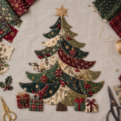 🎄😩 TIRED OF THE SAME BORING CHRISTMAS DECOR? ✨ CREATE SOMETHING UNIQUE! This DIY Patchwork Kit Turns Any Space Into a Warm & Festive Christmas Wonderland! 🎅❤️
