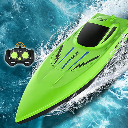 🥳100K+ SOLD!🌊⚡ ! Dual‐Motor RC Boat – Twin engines, 2.4GHz control, waterproof & impact‐resistant. Slice through waves at insane speed! 🌊🚤