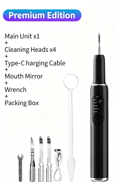 🎁Ultrasonic Plaque and Tartar Remover, Professional Teeth Cleaning Kit (7-Piece Set) — Safe and Gentle💎