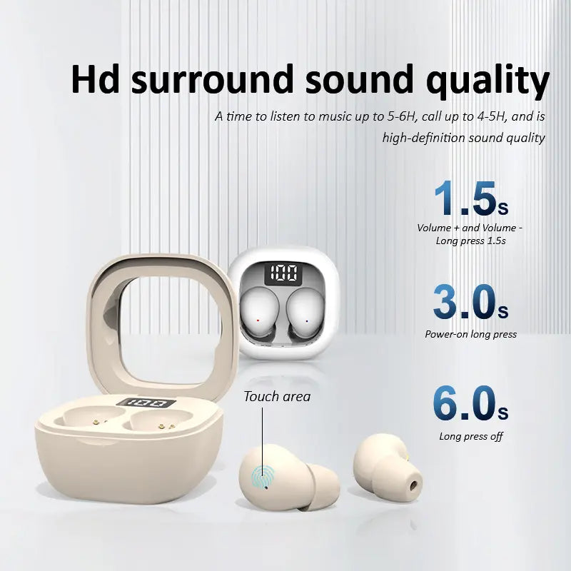 🚨 YOUR EARBUDS SHOULDN’T KEEP YOU AWAKE! 😩💤 No More Bulky Earbuds Digging Into Your Ears—Just Ultra-Discrete Comfort, Even While Sleeping. ✨