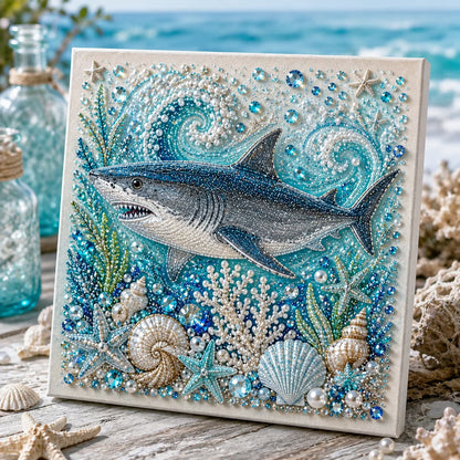 🌊✨ Ocean Theme Pearl Art DIY Kit – Relaxing DIY Craft to Create Stunning Coastal Artwork