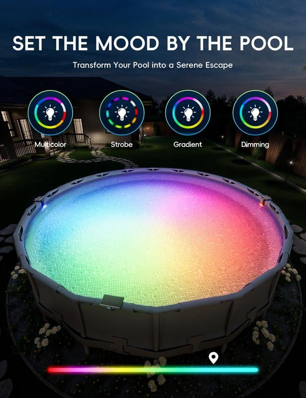 🌟  New Series — Poolside Solar Light for Swimming Pool ✨