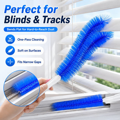 🔥 360-Degree Cleaning Brush – 50% Off🔥Bendable Microfiber Head,Reusable Dust Remover
